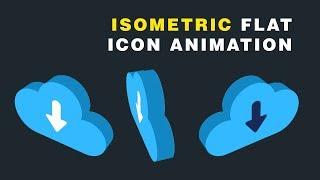 Isometric After Effects Tutorial - Flat 3D Icon Animation #04