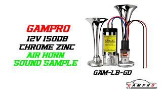 GAMPRO Air Horn kit 12V 150db Sound Sample