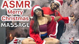 Indian Girl Enjoying Relaxing Massage |Asmr Clips On Merry Christmas Celebrations | #asmr