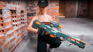 Xgirl Studio  S.W.A.T Sniper Rifle Cherry Warriors X girl Nerf Guns Battle Against Illegal Trading