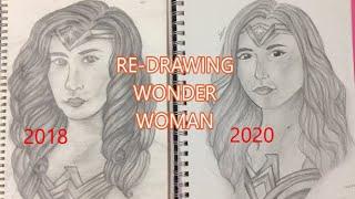 Drawing Wonder Woman + re-drawing old art | Niki_edits | nicktasticartworks