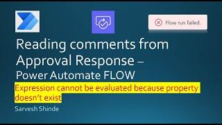 Reading comments from Approval Response in FLOW with correct expression | Power Automate | Approvals