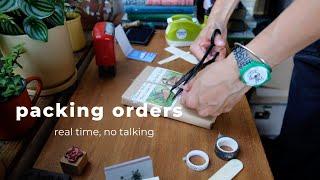 small business packaging orders - asmr sounds, no talking, no mid-roll ads