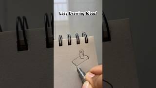 Easy Drawing Ideas! #drawing #ideas #howto #stepbystep #art #artist  #shorts #viral