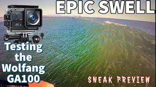 POV SURF VLOG - Epic california Swell in March -SNEAK PREVIEW- (Wolfang GA100 Surfing Test & Review)