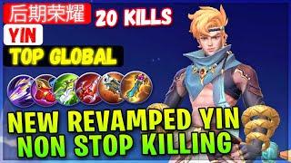 New Revamped Yin, Non Stop Killing [ Top Global Yin ] 后期荣耀 - Mobile Legends Gameplay Emblem & Build