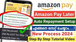 Amazon Pay Later Auto Repayment Setup In Malayalam 2024 | How To Set Auto Repayment In Amazon Pay