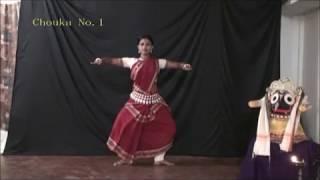 Odissi stepping  【Chauka】 No.1~2