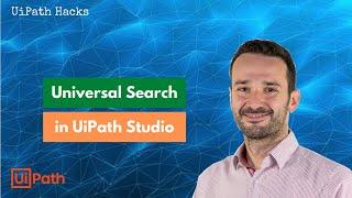 Universal Search in UiPath Studio