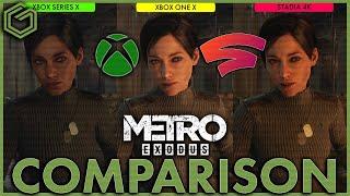 Metro Exodus: Comparison on Stadia - Xbox Series X ( Next Gen Update ) - Xbox One X - Cloud vs Local