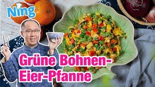 Nings Gemüse-Eier-Pfanne / Grüne Bohnen-Eier-Pfanne