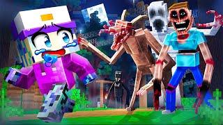 Baby Dash vs HORROR MODS in Minecraft…