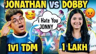 Jonathan vs Dobby pure 1v1 tdm challenge | Dobby challenge Jonathan tdm | 1 Lakh Challenge 