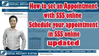 How to set an Appointment with SSS online | Schedule your appointment in SSS step by step tutorial