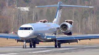 Bombardier Global 7500 N48EN Landing at Bern