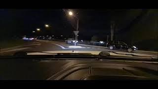 Dash cam close call.