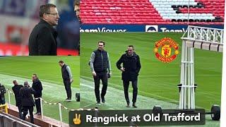  Ralf Rangnick visits Old Trafford, tours all corners for the first time as Manchester United head