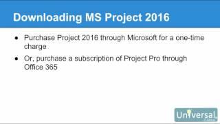 Lesson 1: Introduction to MS Project 2016 - Microsoft Project 2016 Course