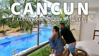 Excellence Playa Mujeres Resort | Cancun Mexico Vlog | Part 1  [BEST ALL INCLUSIVE]