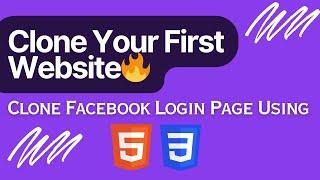 Building a Facebook Login Page Using HTML CSS || CodeWithFurqan