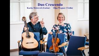 Anton Rubinstein - Melody Op.3, No.1 (Violin and Guitar) played by Duo Crescendo #melody #rubinstein