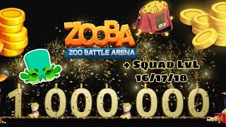 ZOOBA I SPEND 1 MILLION COINS LEVELING UP 4 CHARACTERS TO 16+SQUAD LVL16/17/18DUKE BETSY LIZZY IRIS