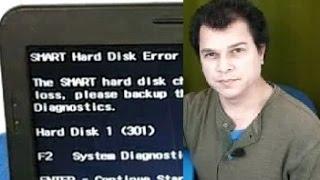 Smart Hard Disk Error / how to fix it / Error 301 hp ...maybe it was not bad!!!