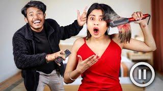 PAUSE CHALLENGE with BEST FRIEND | Nishu Tiwari