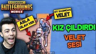 KIZ'DAN ZORLA SİLAH ALMAYA ÇALIŞTIM KAVGA ETTİK ! (VELET SESİ TROLL)- PUBG Mobile