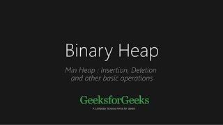 Binary Heap | GeeksforGeeks