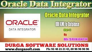 Oracle Data Integrator(ODI) || ODI XML to DataBase Part-1