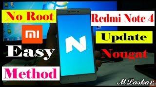Redmi Note 4 Official Update  Android 7.0 Nougat MIUI ! (VERY EASY) Without Root !