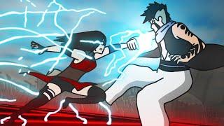 Time skip : Sarada and Mitsuki vs Kawaki | fan animation