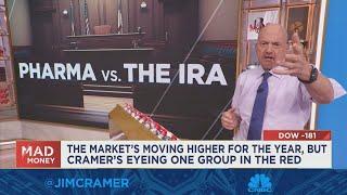 Pharma stocks are typically shunned by Wall St. when people feel confident about economy: Jim Cramer