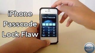 NEW iPhone Passcode Lock Security Flaw