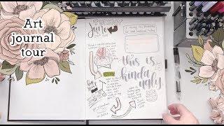 Art Journal Tour + Drawing Time-lapse