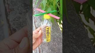 diy plastic bottle ice cream stick clockwise anticlockwise craft