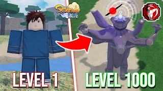 Shindo Life: Noob to Max Level Using Forged Sengoku | Level 1-1000 (Roblox)