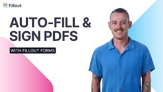 How to auto-fill and sign PDFs with a form