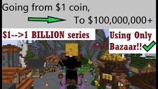 I made 1 coin into 100 Million!! Without any effort. Hypixel Skyblock