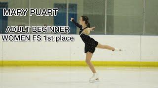 Mary Puart Adult Beginner Women Free Skate 1st Place
