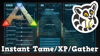 Ark: Survival Evolved - Instant Tame/XP/Harvest Server Settings