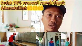 Alhamdulillah sudah 90℅ pembangunan  rumah doyok