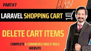 Laravel Shopping Cart Tutorial| Delete Cart Items| Laravel Tutorials