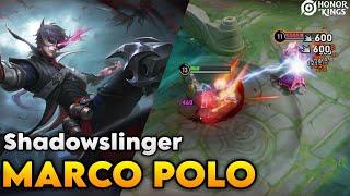 Marco Polo New Skin "ShadowSlinger" Epic Rank Gameplay | Honor of Kings