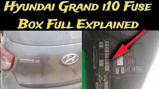 Hyundai Grand i10  Fuse Box Full Explained | i 10 Fuse Box #fuse #i10 #hyundai