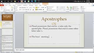 English 9 | Apostrophes and Ellipses