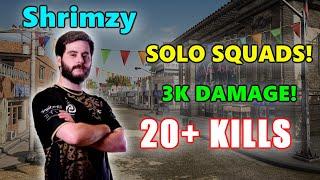 Soniqs Shrimzy - 20+ KILLS (3K DAMAGE) - SOLO SQUADS! - PUBG