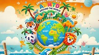 Animal Habitats Around the World | Fun Learning Video for Kids | cute animals | nature love