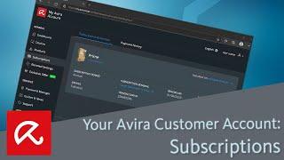 Your Avira Customer Account: Subscriptions